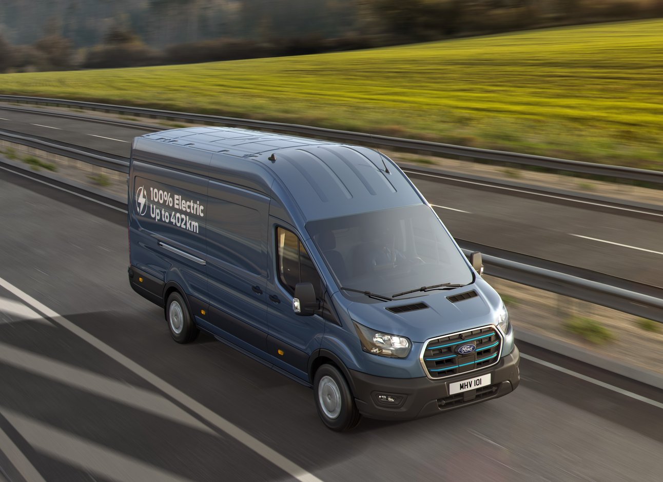Foto elektrische bestelwagen